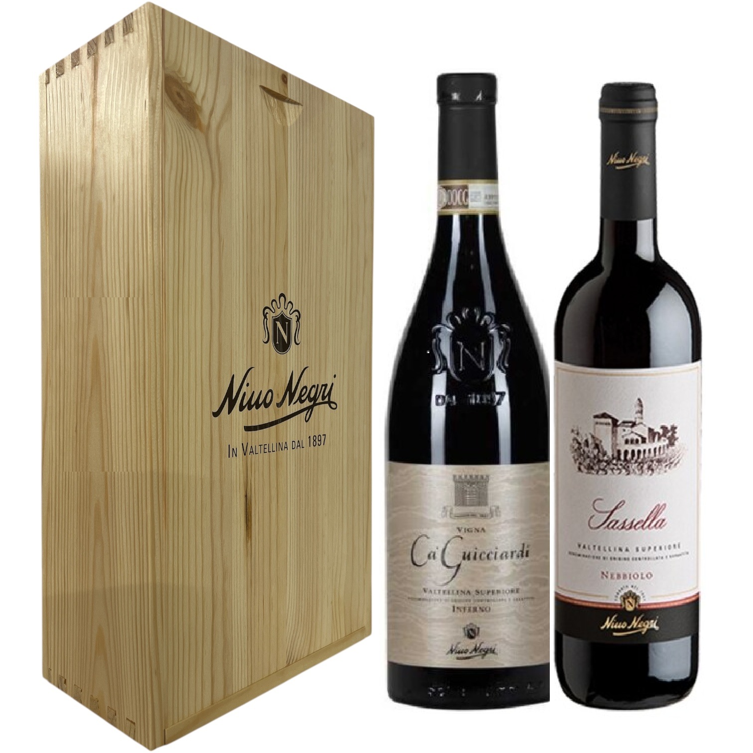Nino Negri, Valtellina Superiore Sassella 2020, Valtellina Superiore Inferno Ca' Guicciardi, 2020, 750 ml, in cassetta legno